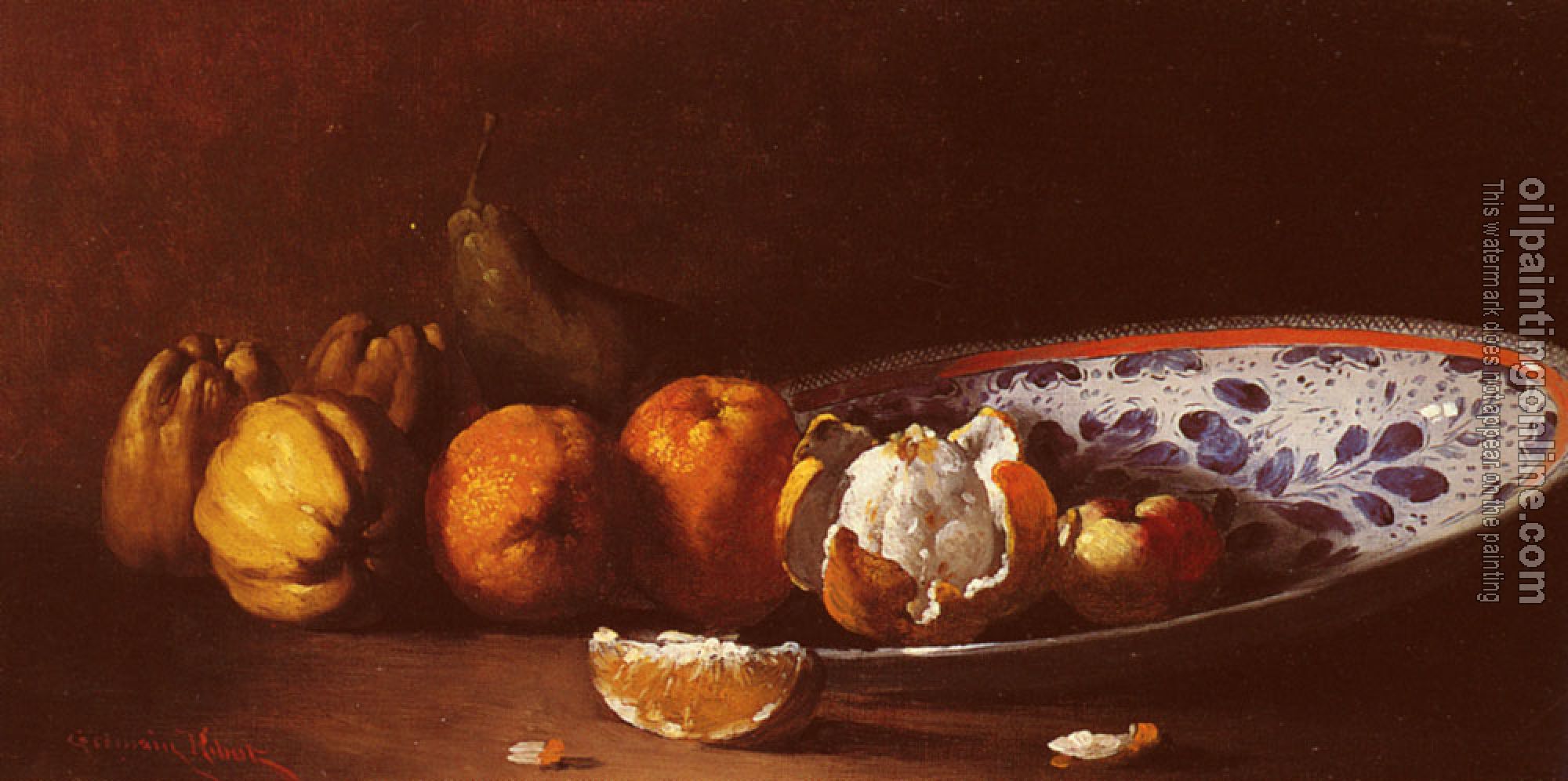 Germain Theodure Clement Ribot - Clement Nature Morte Aux Fruits